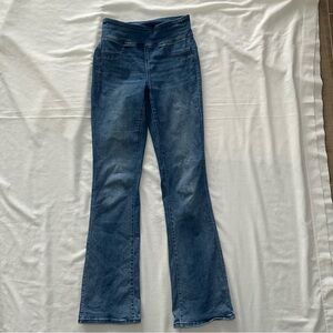 Women’s High-Waisted Stretch Blue Flare Jeans